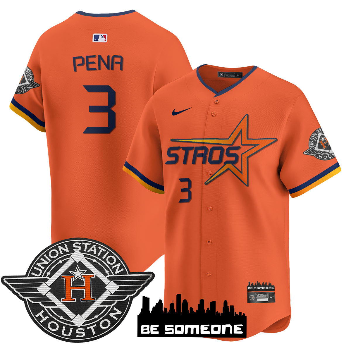 Houston Astros 2025 City Connect Vapor Premier Limited Jersey - All Stitched