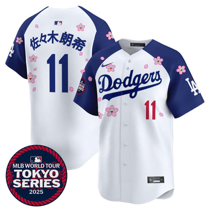 Men's Dodgers Tokyo Series 2025 Vapor Premier Limited Jersey V2 - Stitched
