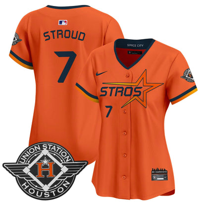 Women's Houston Astros 2025 City Connect Vapor Premier Limited Jersey - All Stitched