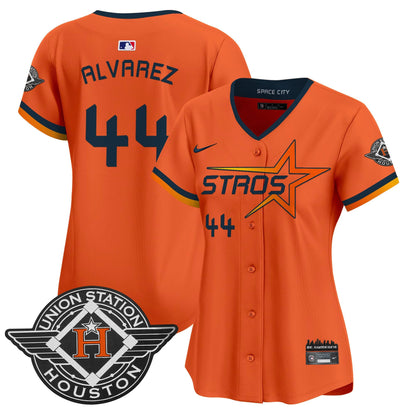Women's Houston Astros 2025 City Connect Vapor Premier Limited Jersey - All Stitched