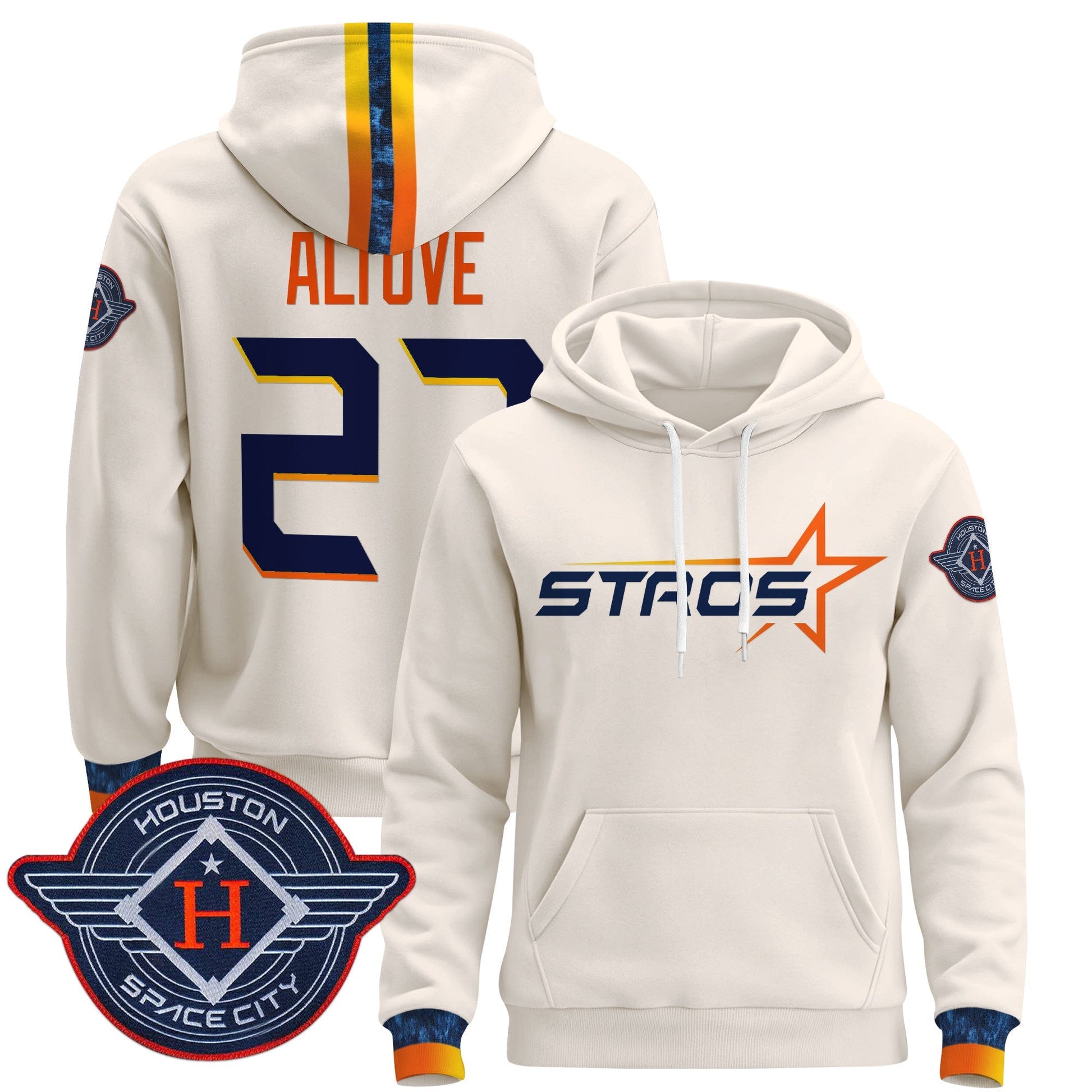 Men's Houston Astros 2025 City Connect Pullover Hoodie - All Stitched
