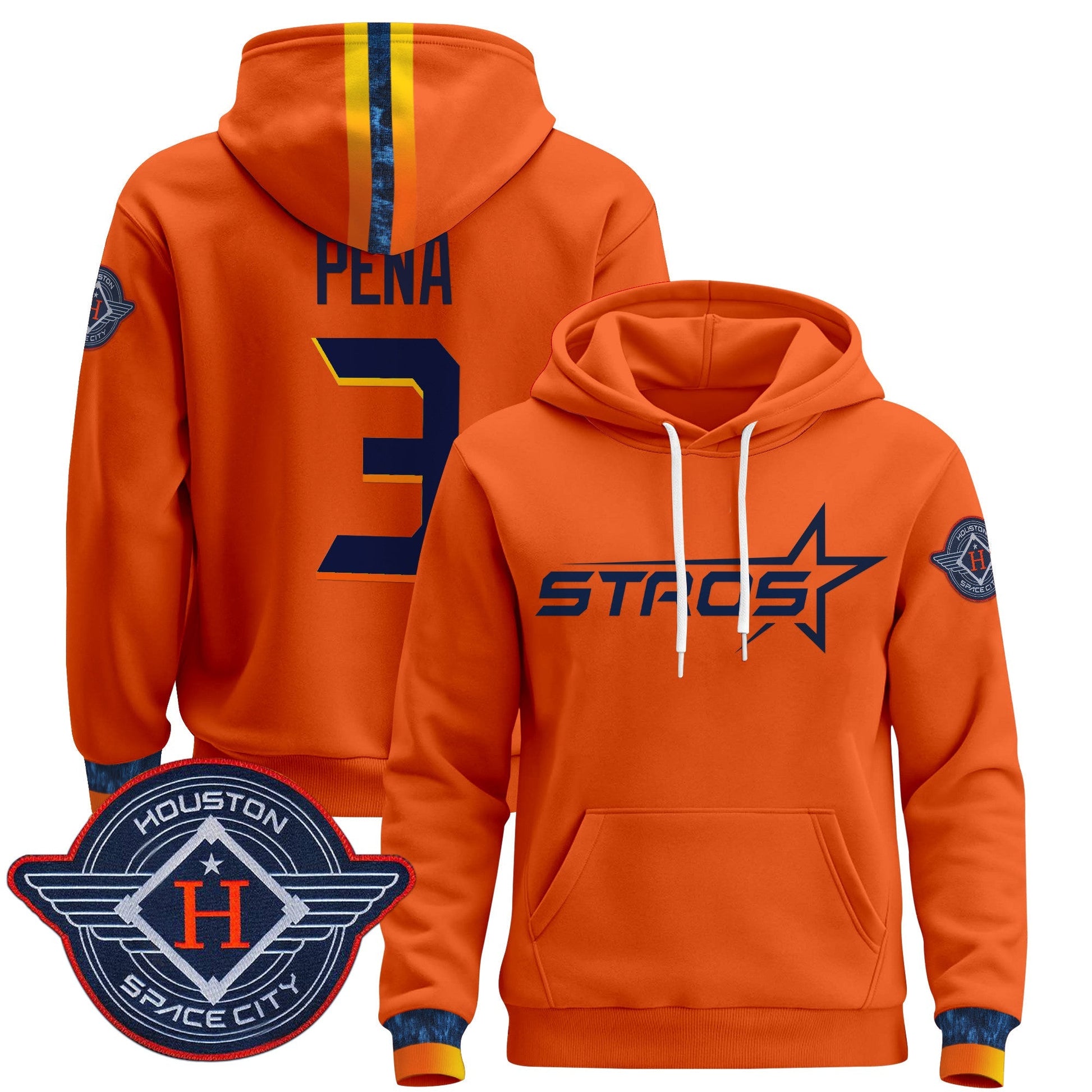Men's Houston Astros 2025 City Connect Pullover Hoodie - All Stitched