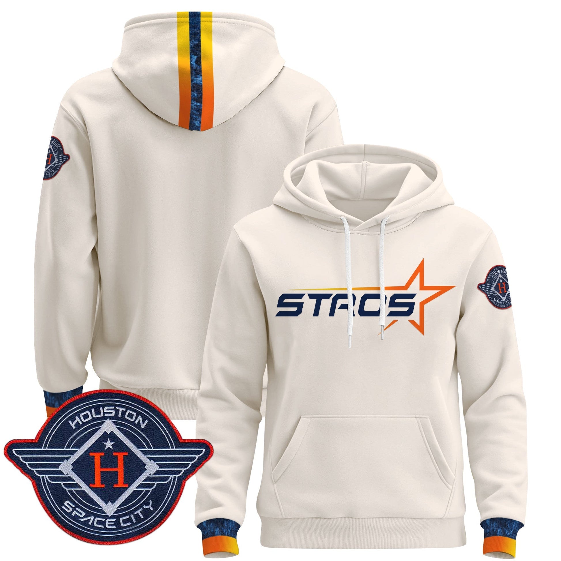Men's Houston Astros 2025 City Connect Pullover Hoodie - All Stitched