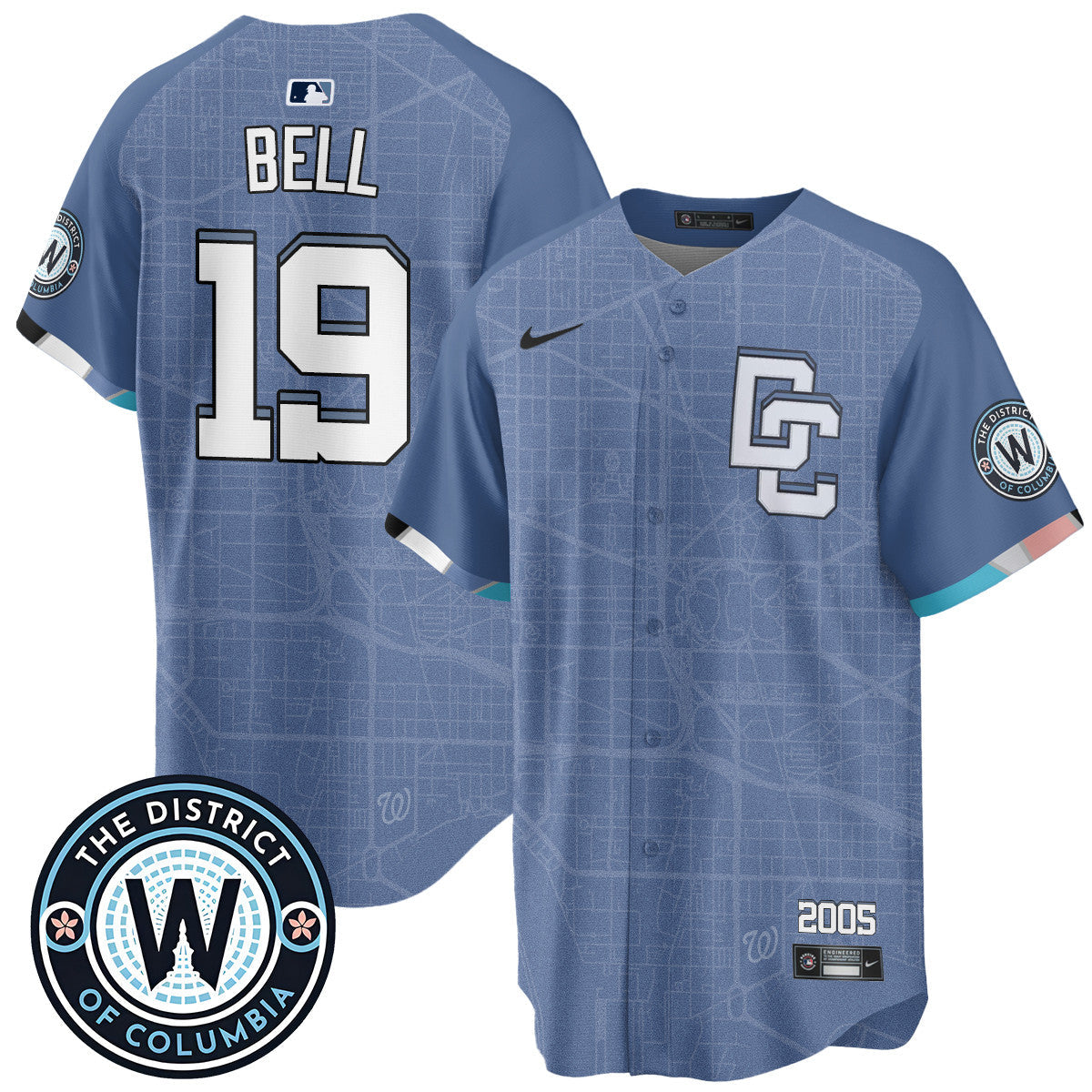 Men's Washington Nationals 2025 City Connect Limited Jersey - All Stitched