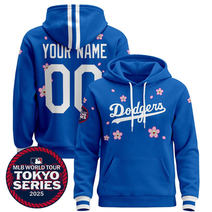 Dodgers Tokyo Series 2025 Custom Pullover Hoodie V2 - All Stitched