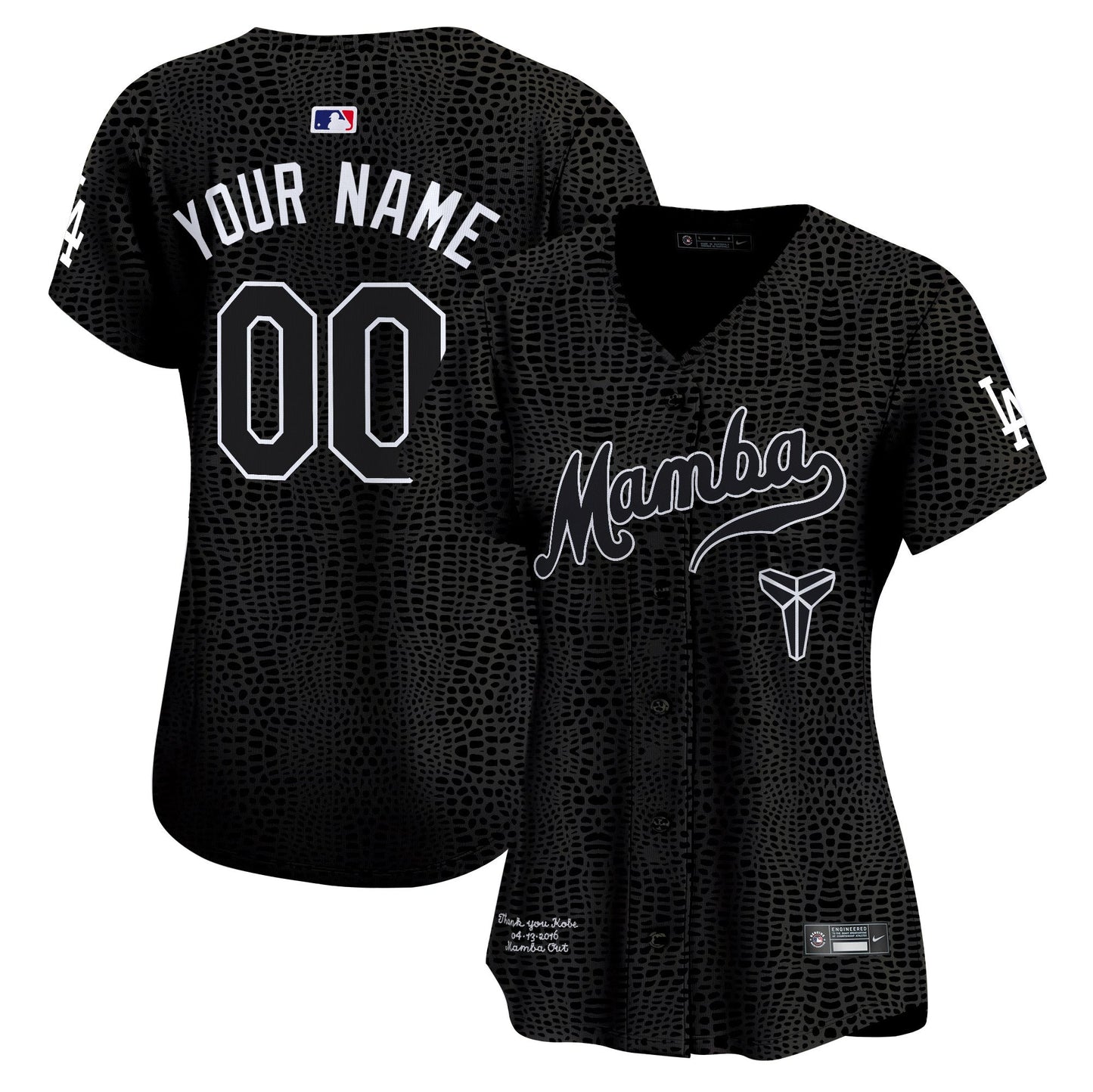 Dodgers Kobe Bryant Mamba Vapor Premier Limited Custom Jersey - All Stitched
