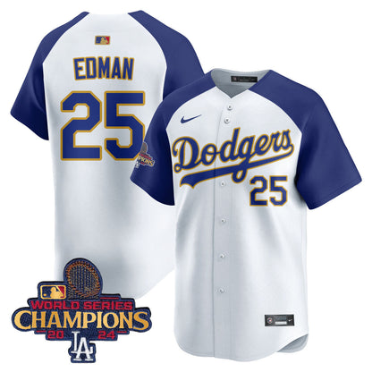 Men's Los Angeles Dodgers Gold 2025 Jersey - All Stitched