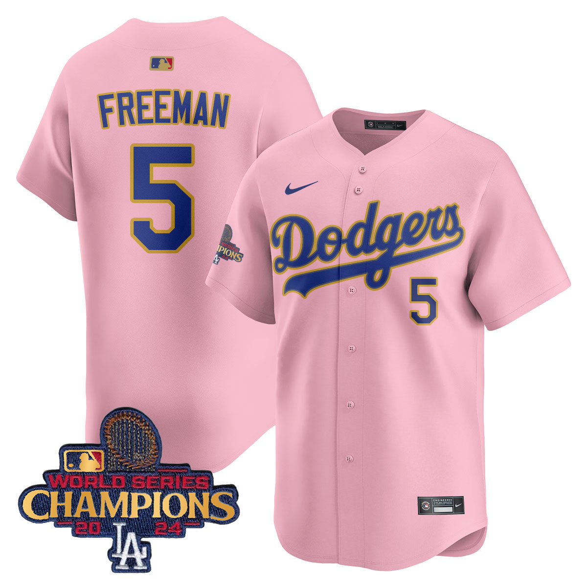 Men's Los Angeles Dodgers Gold 2025 Jersey - All Stitched