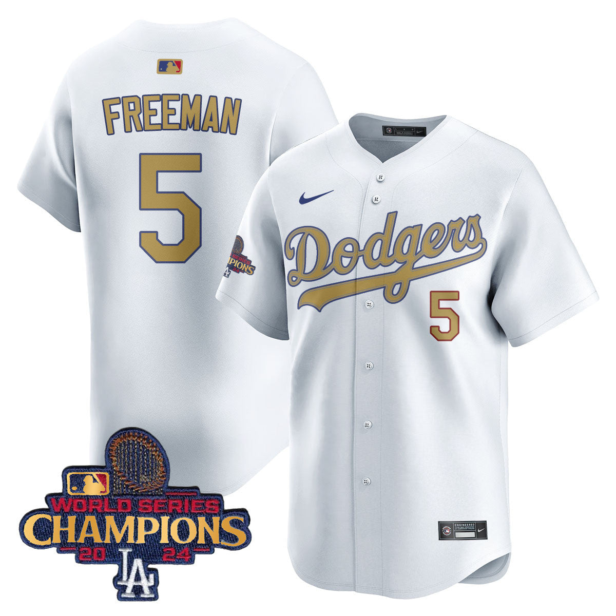 Men's Los Angeles Dodgers Gold 2025 Jersey - All Stitched