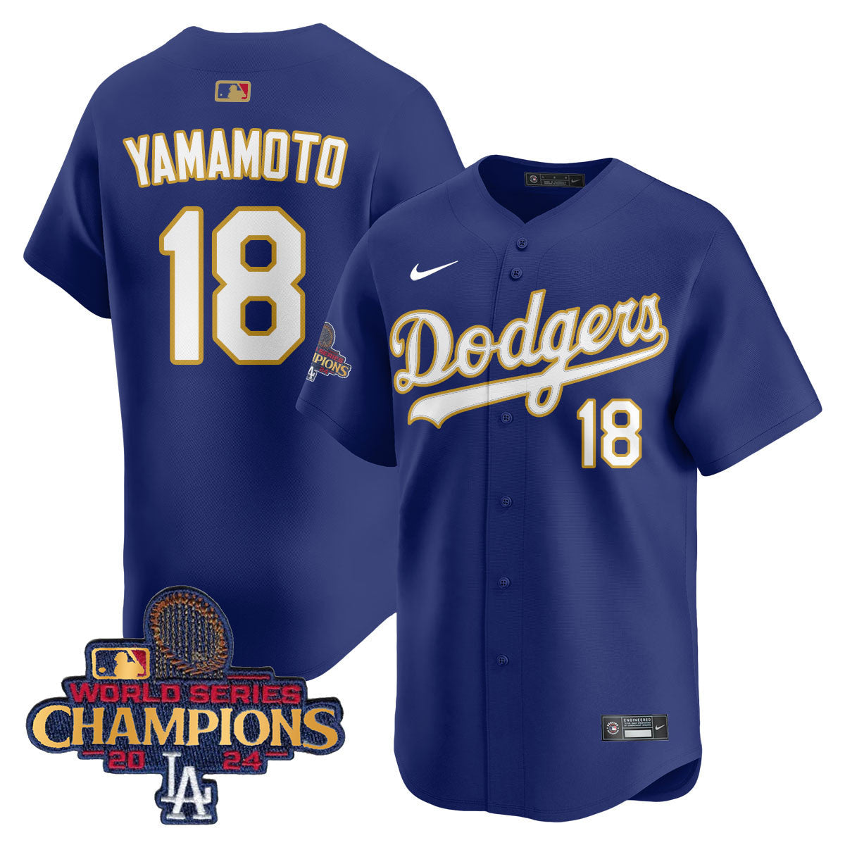 Men's Los Angeles Dodgers Gold 2025 Jersey - All Stitched