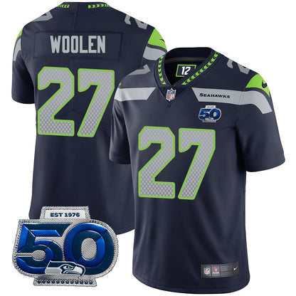 Seattle Seahawks 50th Season Vapor Limited Jersey - All Stitched