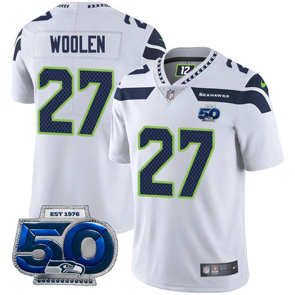 Seattle Seahawks 50th Season Vapor Limited Jersey - All Stitched