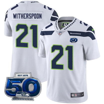 Seattle Seahawks 50th Season Vapor Limited Jersey - All Stitched