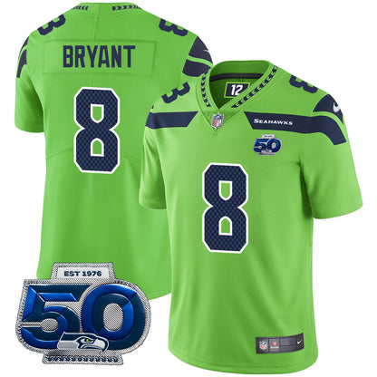 Seattle Seahawks 50th Season Vapor Limited Jersey - All Stitched