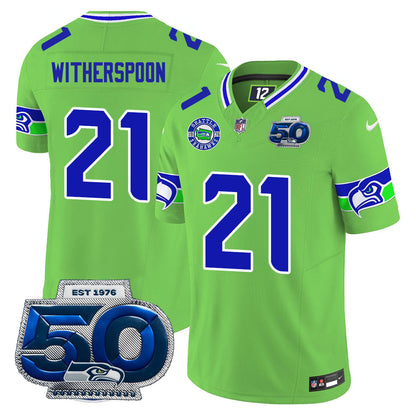 Men's Seattle Seahawks 50th Season Vapor Limited Jersey - All Stitched