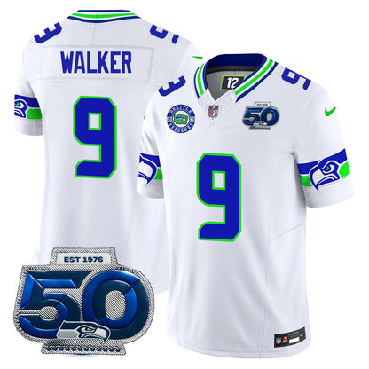 Men's Seattle Seahawks 50th Season Vapor Limited Jersey - All Stitched