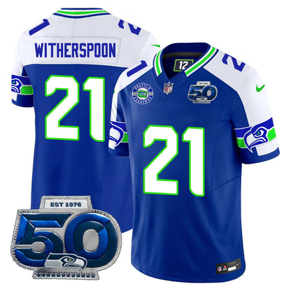 Men's Seattle Seahawks 50th Season Vapor Limited Jersey - All Stitched