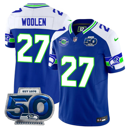 Men's Seattle Seahawks 50th Season Vapor Limited Jersey - All Stitched