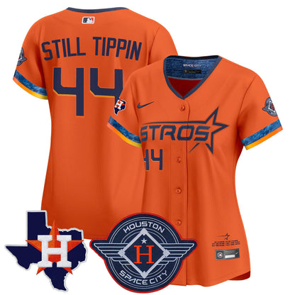 Women's Houston Astros 2025 City Connect Texas Patch Vapor Premier Limited Jersey - All Stitched