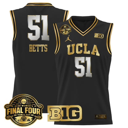 Men's Size - UCLA Bruins 2025 Big Ten Women's Final Four Patch Lightweight Basketball Jersey - All Stitched