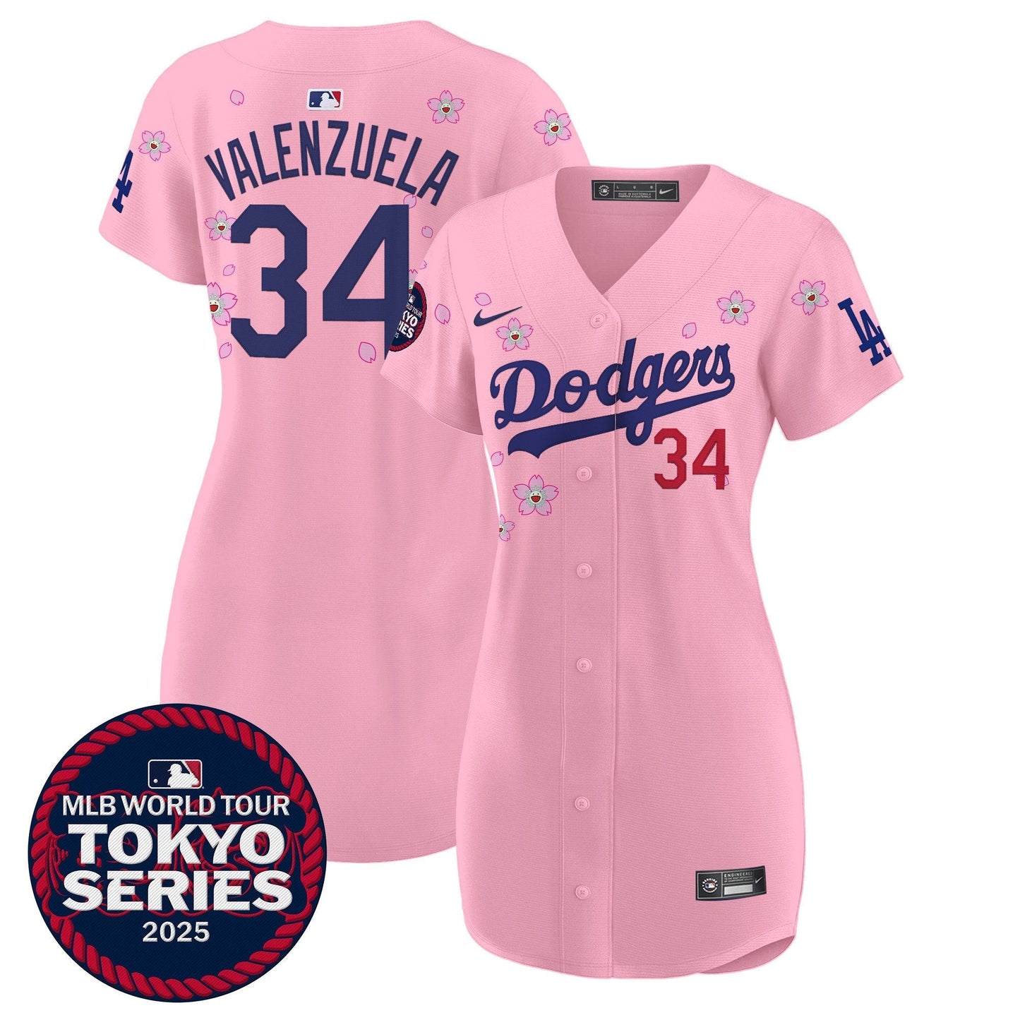 Women's Dodgers Tokyo Series 2025 Baseball Dress - Stitched
