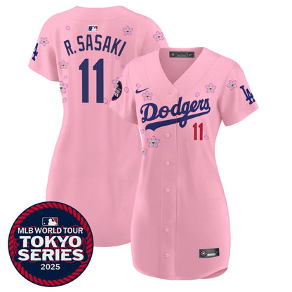 Women's Dodgers Tokyo Series 2025 Baseball Dress - Stitched