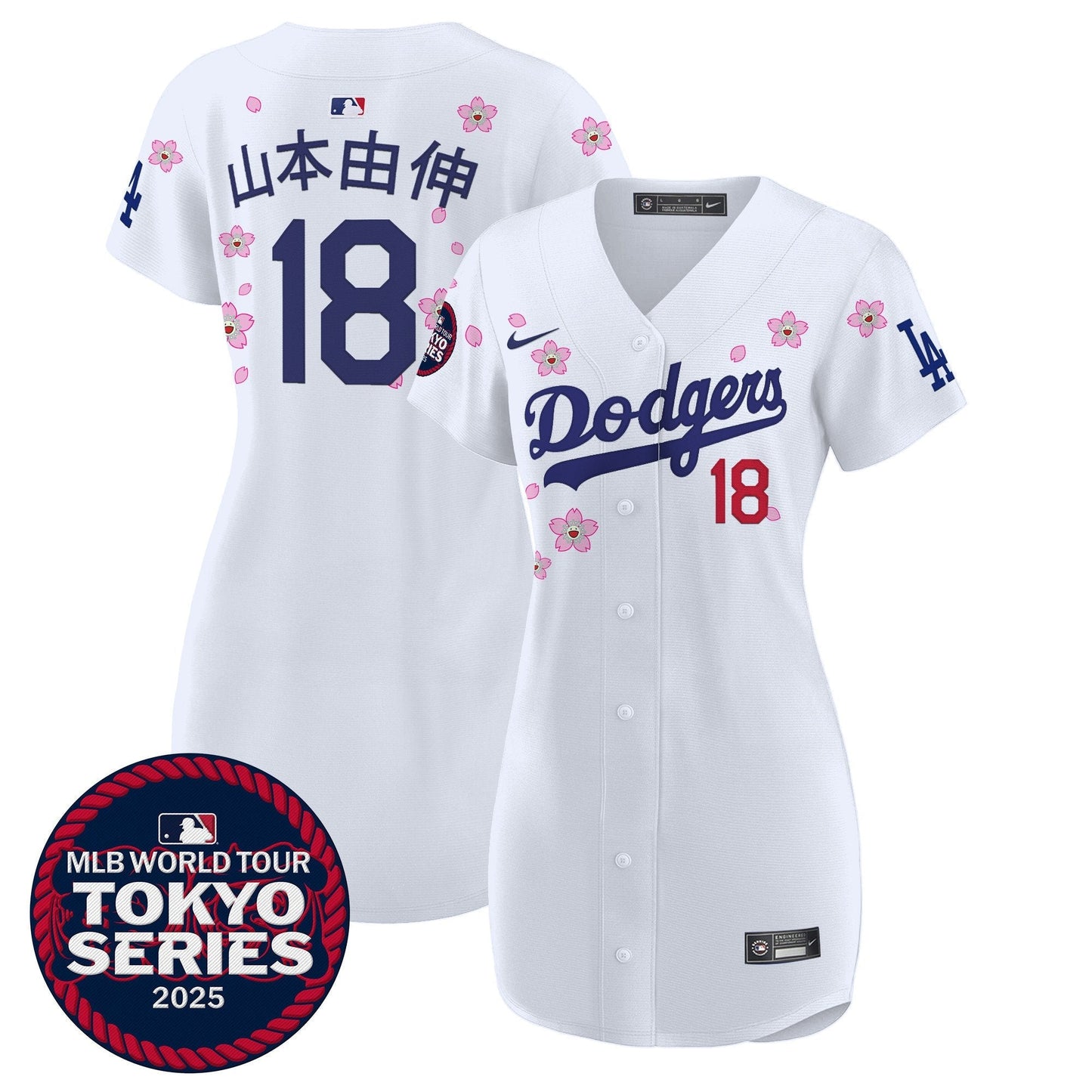 Women's Dodgers Tokyo Series 2025 Baseball Dress - Stitched
