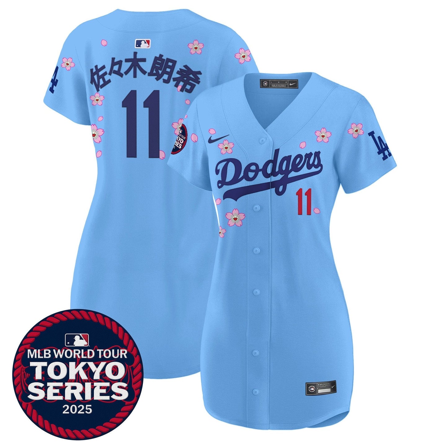 Women's Dodgers Tokyo Series 2025 Baseball Dress - Stitched