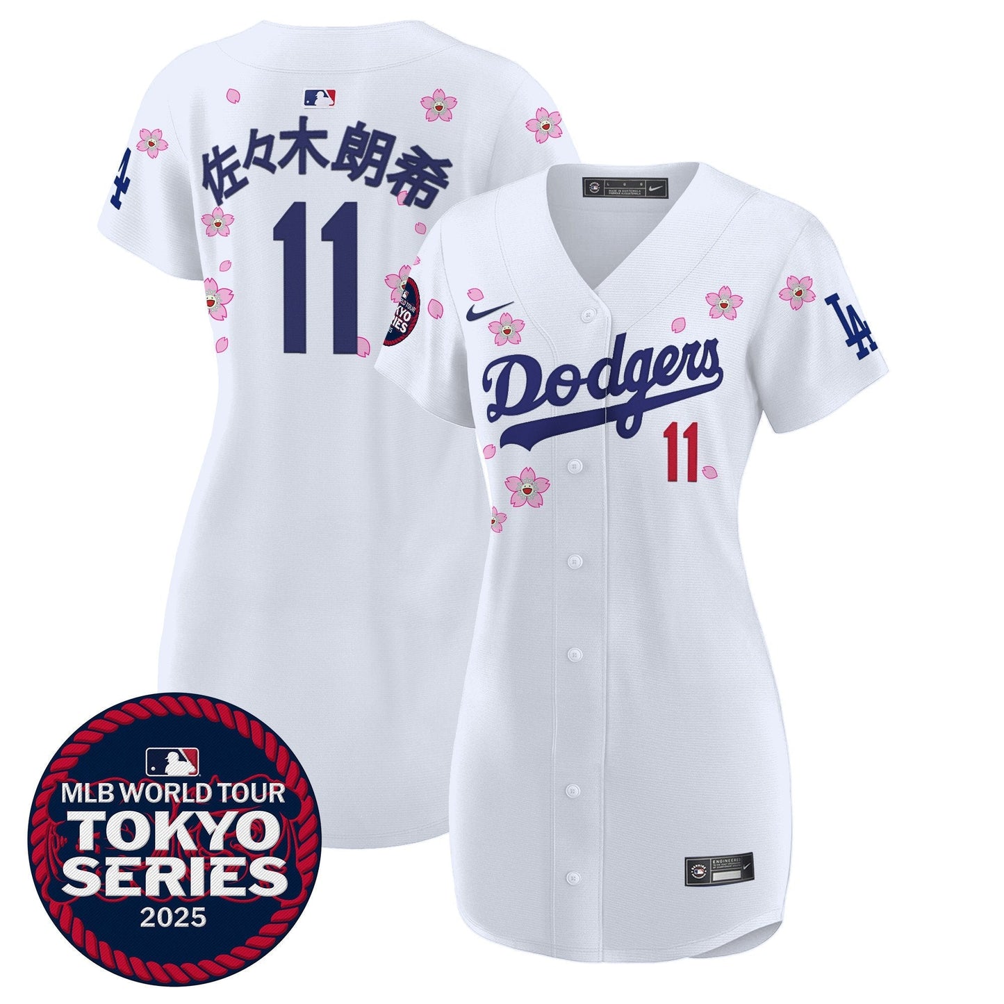 Women's Dodgers Tokyo Series 2025 Baseball Dress - Stitched