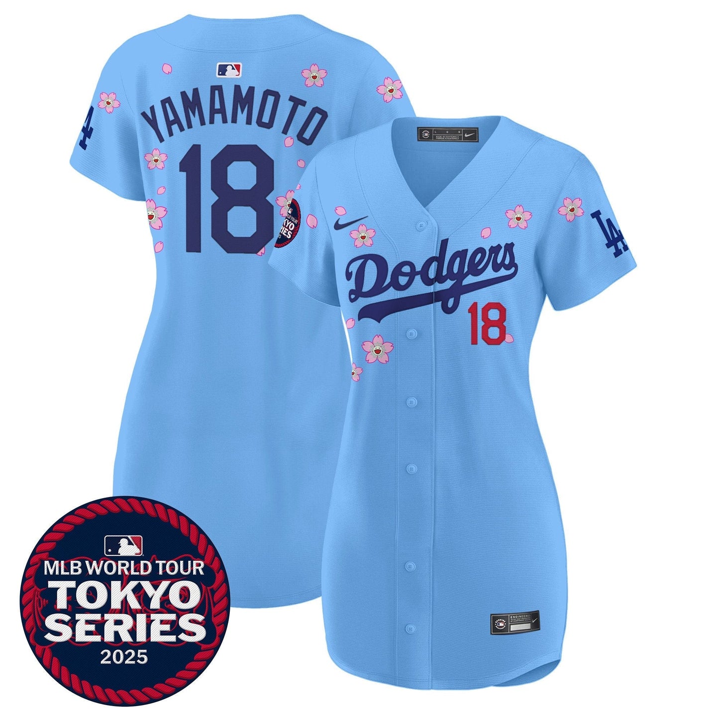 Women's Dodgers Tokyo Series 2025 Baseball Dress - Stitched