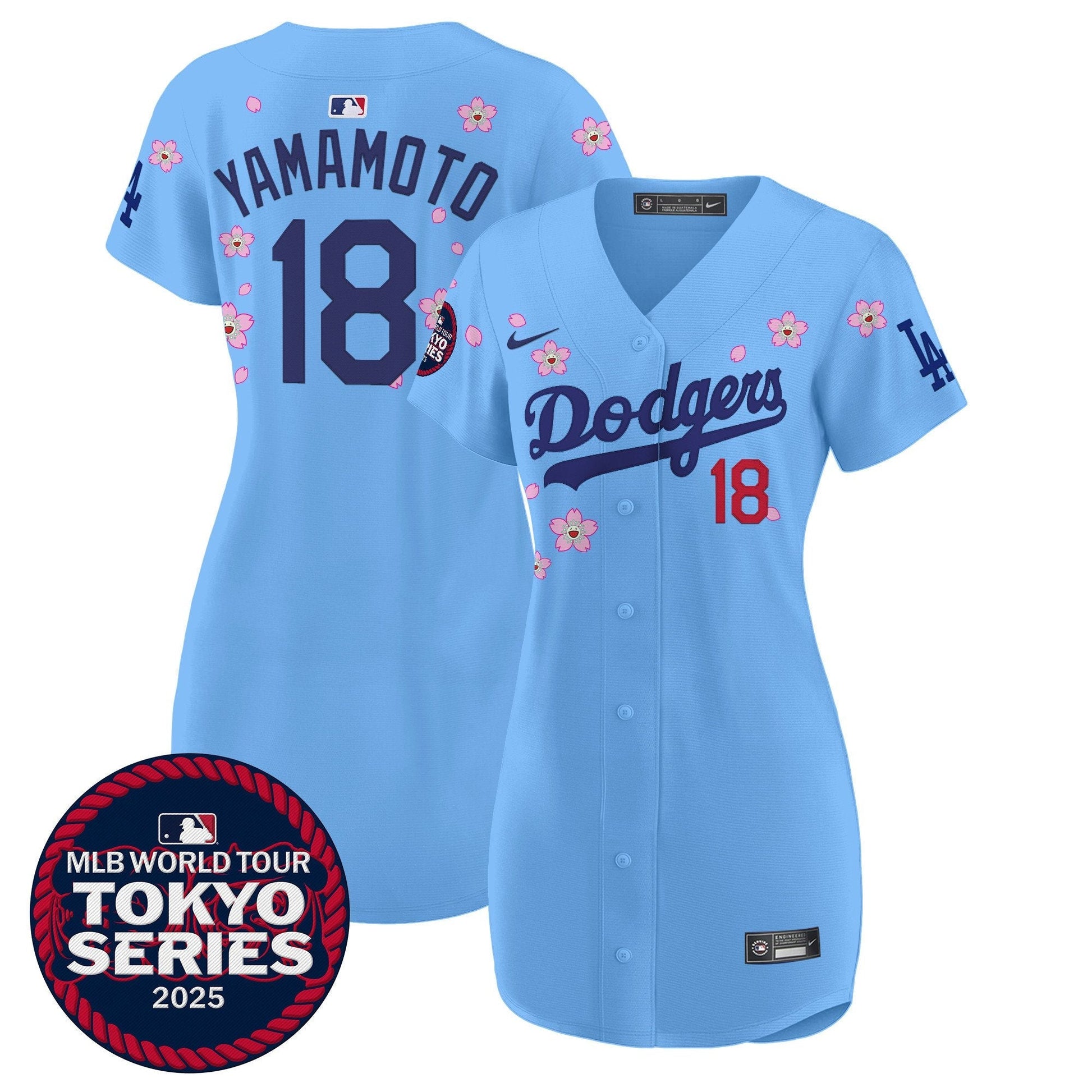 Women's Dodgers Tokyo Series 2025 Baseball Dress - Stitched