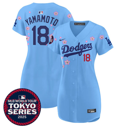 Women's Dodgers Tokyo Series 2025 Baseball Dress - Stitched
