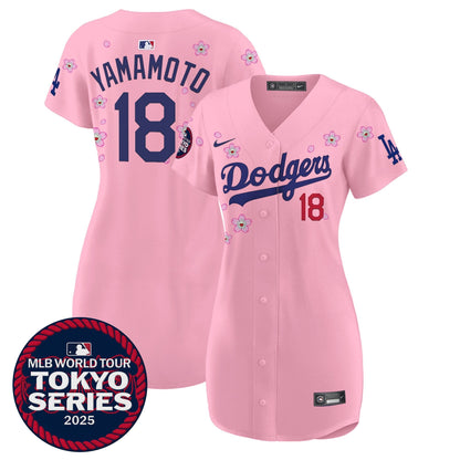 Women's Dodgers Tokyo Series 2025 Baseball Dress - Stitched