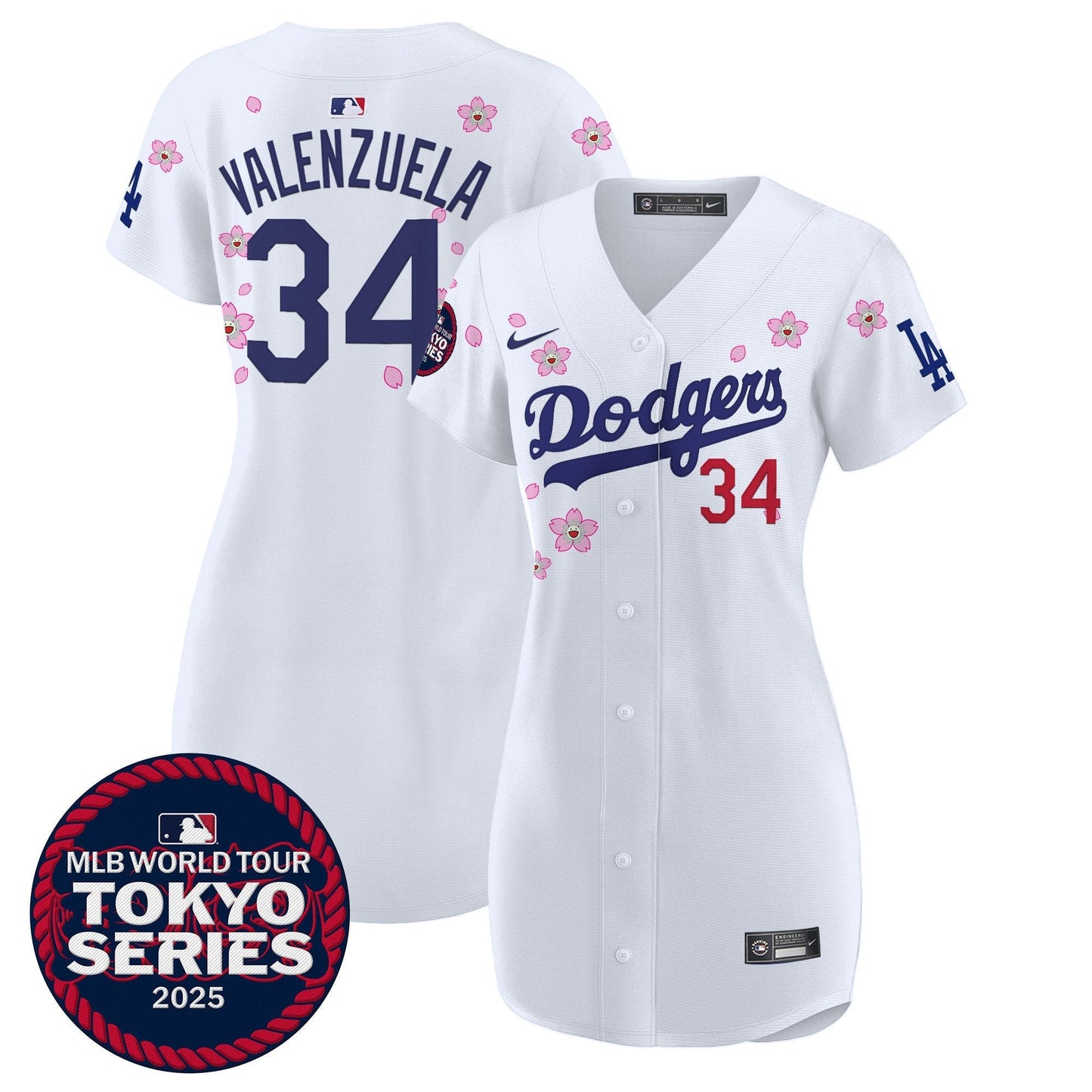 Women's Dodgers Tokyo Series 2025 Baseball Dress - Stitched