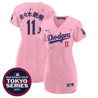 Women's Dodgers Tokyo Series 2025 Baseball Dress - Stitched