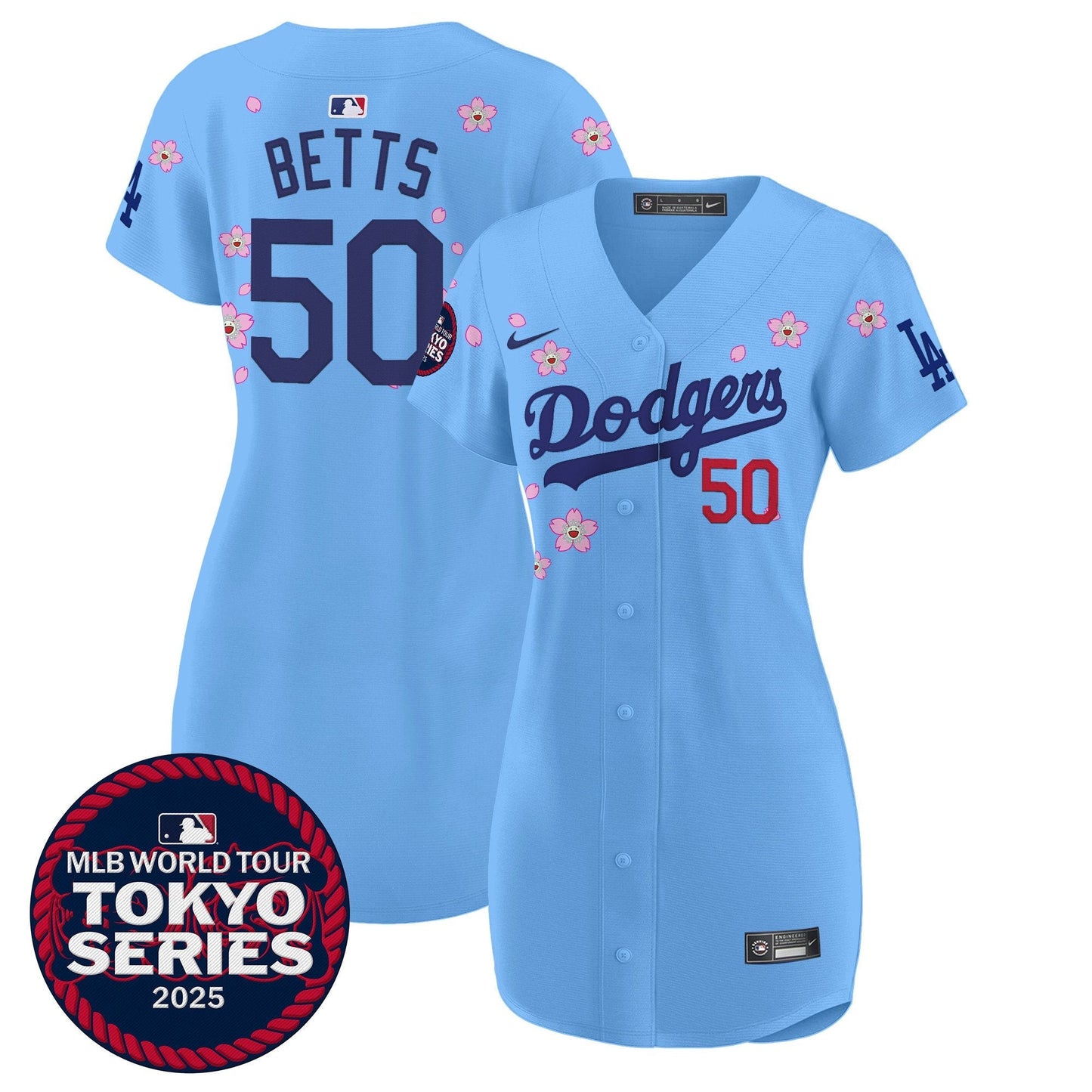 Women's Dodgers Tokyo Series 2025 Baseball Dress - Stitched