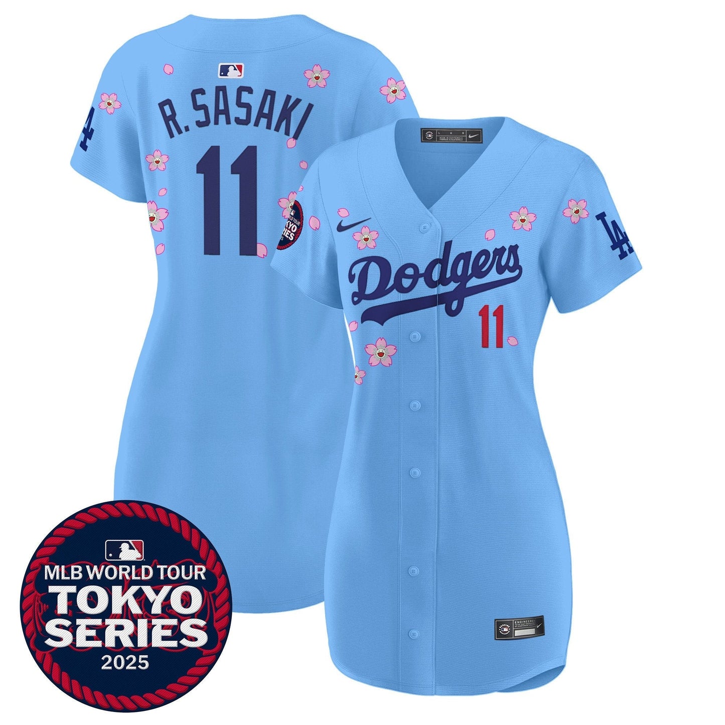 Women's Dodgers Tokyo Series 2025 Baseball Dress - Stitched