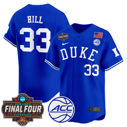 Men's Duke Blue Devils 2025 Final Four Patch Vapor Baseball Jersey - All Stitched
