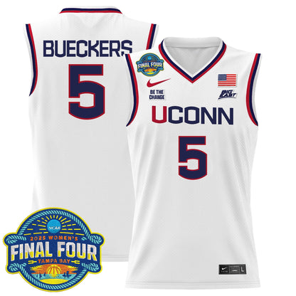 Men's Size - UConn Huskies 2025 Big Eat Women's Final Four Patch Lightweight Basketball Jersey - All Stitched