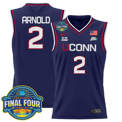 Men's Size - UConn Huskies 2025 Big Eat Women's Final Four Patch Lightweight Basketball Jersey - All Stitched