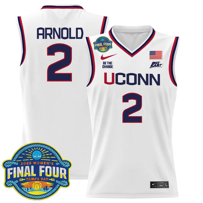 Men's Size - UConn Huskies 2025 Big Eat Women's Final Four Patch Lightweight Basketball Jersey - All Stitched