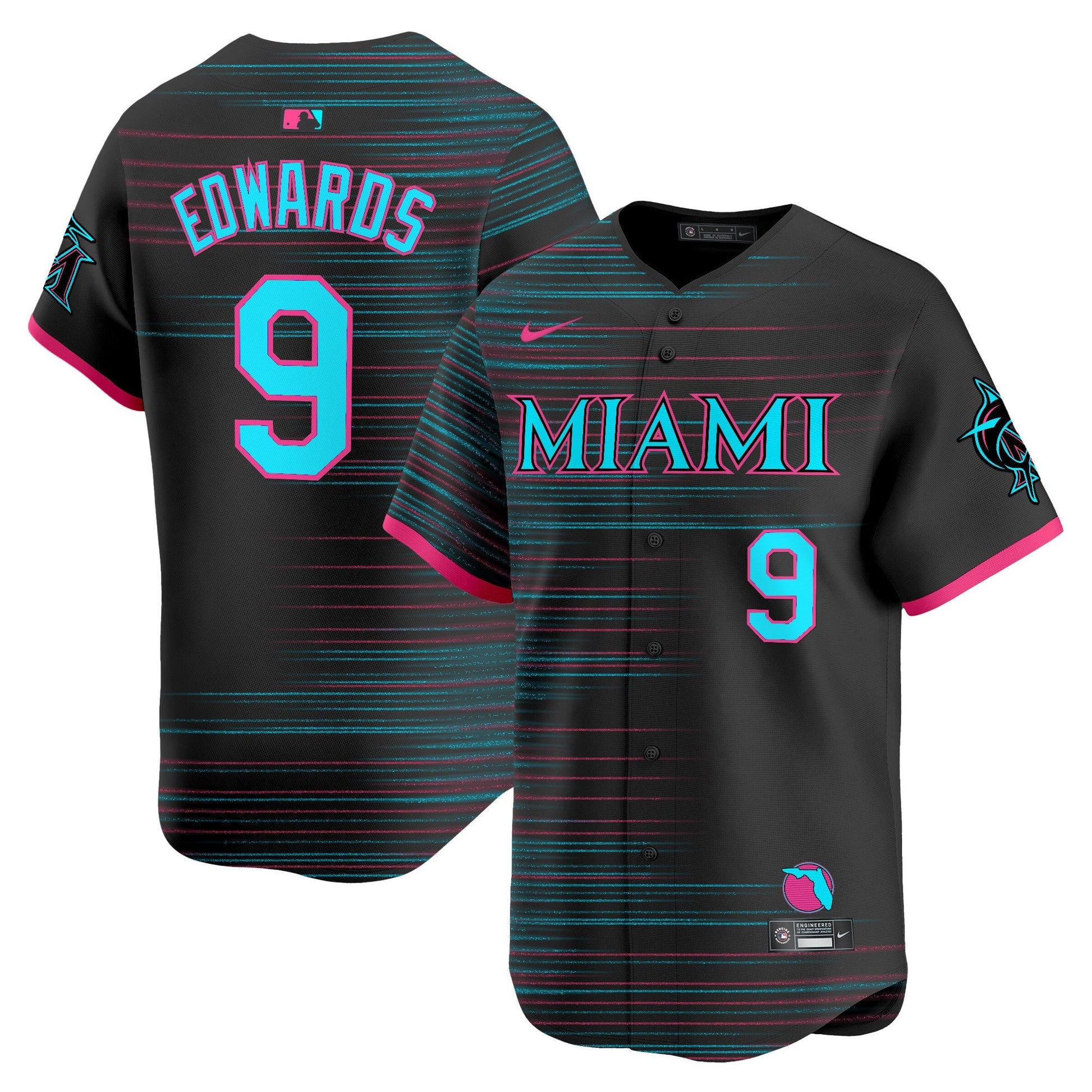 Miami Marlins 2025 City Connect Vapor Premier Limited Jersey - All Stitched