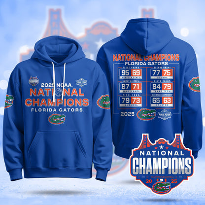 Florida Gators 2025 National Champions Basketball Hoodie - Printed