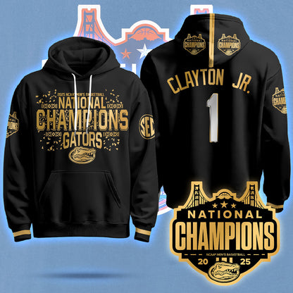 Florida Gators 2025 National Champions Basketball Hoodie N5 - Printed
