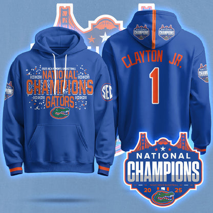 Florida Gators 2025 National Champions Basketball Hoodie N5 - Printed