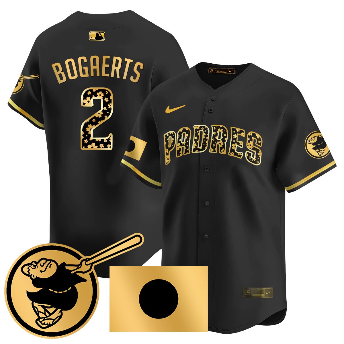 Men's San Diego Padres Japanese Heritage Jersey - All Stitched