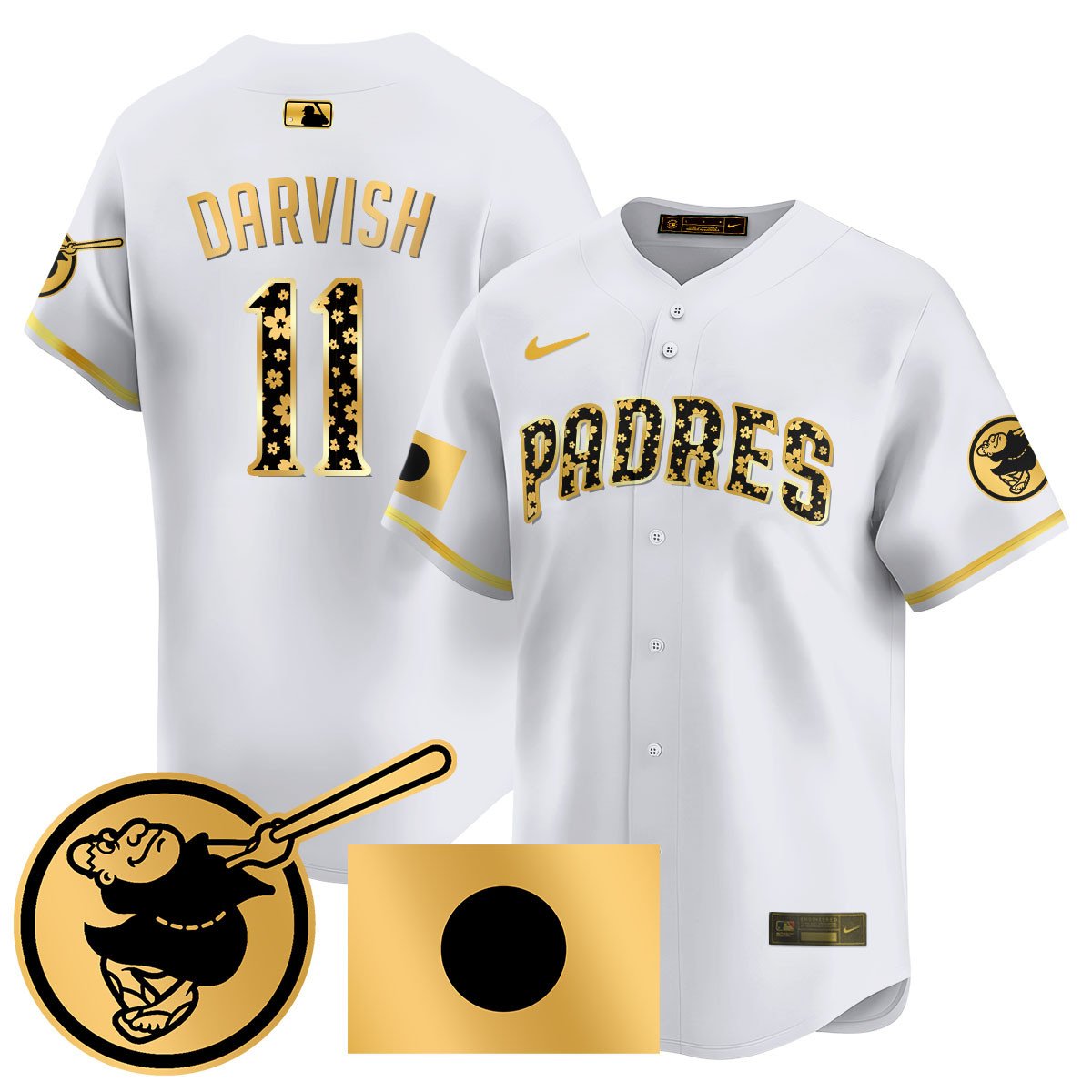 Men's San Diego Padres Japanese Heritage Jersey - All Stitched