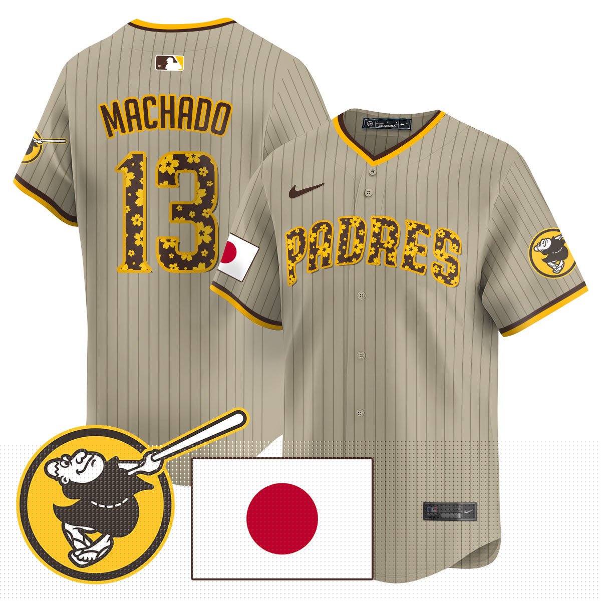 Men's San Diego Padres Japanese Heritage Jersey - All Stitched
