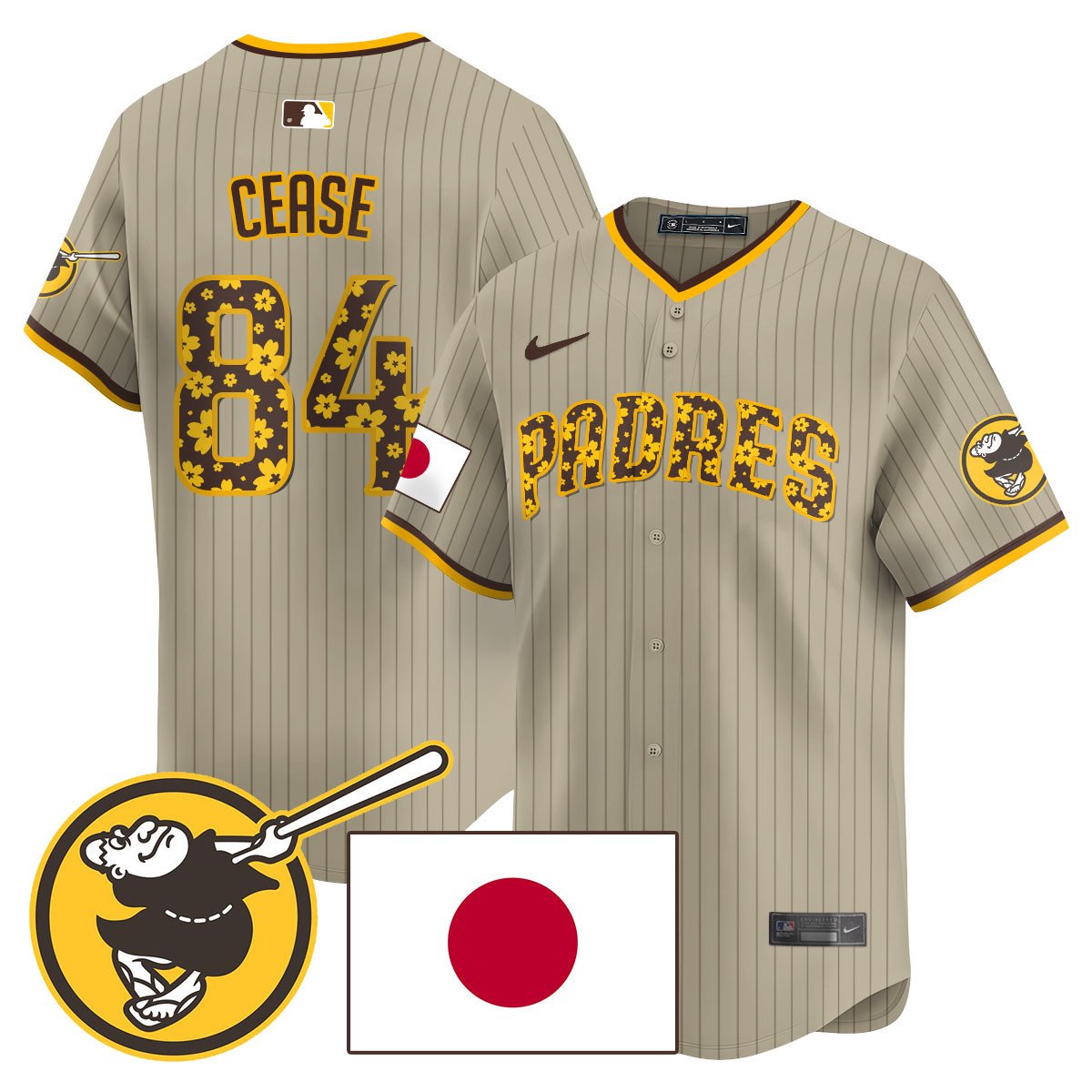 Men's San Diego Padres Japanese Heritage Jersey - All Stitched