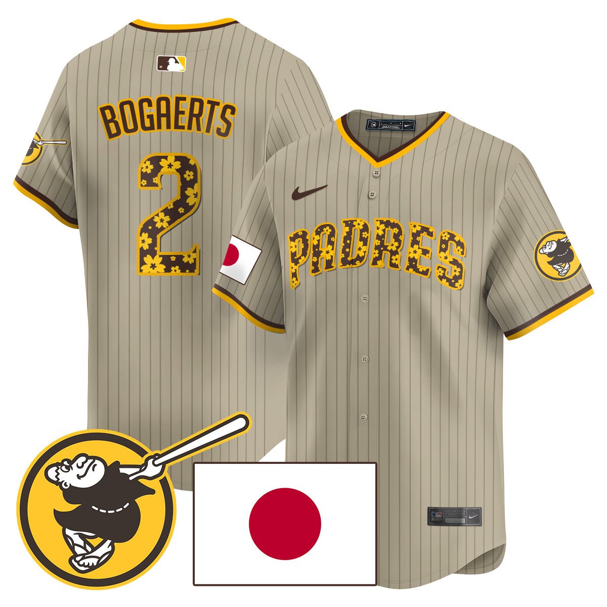 Men's San Diego Padres Japanese Heritage Jersey - All Stitched